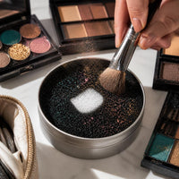 Makeup Brush Cleaner Sponge for Dry Cleaning Eyeshadow Brushes, No-Wash Cosmetic Tool Cleaning Kit