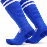 Professional Soccer Grip Socks for Men Women, Anti-Slip Moisture Wicking Football Training, Unisex Over the Calf Athletic Towel Bottom