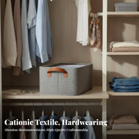 textile Closet Box Large Capacity foldable Clothing container adaptable for Attic