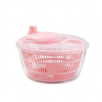 Manual Salad Dryer with Basket Perforated Vegetable Dryer Efficient Lettuce Dryer Dishwasher Safe for Meal Prep