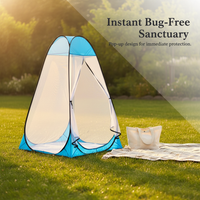 Outdoor Pop-Up Mosquito Net Tent for Camping and Meditation, Single Person, Anti-Insect Screen House