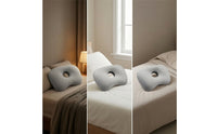 Ear Pillow with Hole Contoured Ear Hole Pillow Washable Breathable for Side Sleepers, Bed, Bedroom
