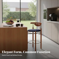 Retro Design Molded Shell Pedestal Stool Sturdy Construction Bar Chair Integrated Footrest Seating Furniture Contoured Seat for Homeowners, Cafe Owners, Adults, Restaurant, Pub, Kitchen, Dining Room