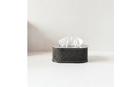 Tissue Box with Reflective Lid Textured Tabletop Tissue Box Dispenser Elegant Container Compact for Hotels, Countertop