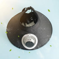 Face Shade Sun Visor Fan Hat Lightweight Solar Fan Hat for Sunny Weather