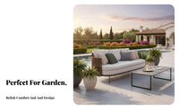 Weather-Resistant 4-Piece Conversation Set Woven Design Outdoor Furniture long-lasting Garden Seating Comfortable pads for Families, Homeowners, Adults, Patio, Balcony, rearyard, Courtyard