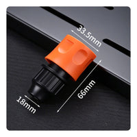 Hose Adapter Ribbed Quick Connector Leak Hose Fitting for Gardeners