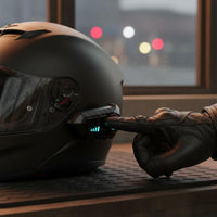 IPX6 Water Resistant Motorcycle Helmet Headset Double-Phone Connection Helmet Bluetooth Headset Noise Reduction Motorcycle Bluetooth Communication System Voice Assistant Support