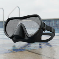 Dry Snorkel Facepiece Silicone Snorkeling Facial Covering Reinforced Glass Water Sport Equipment