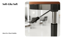 Thick Padded Seat Height Adjustable Salon Stool Comfortable Cushion Barber Shop Stool Heavy Duty High Load Capacity for Makeup Artists, Massage Therapists Parlor, Workshop, Medical Office, Reception Desk