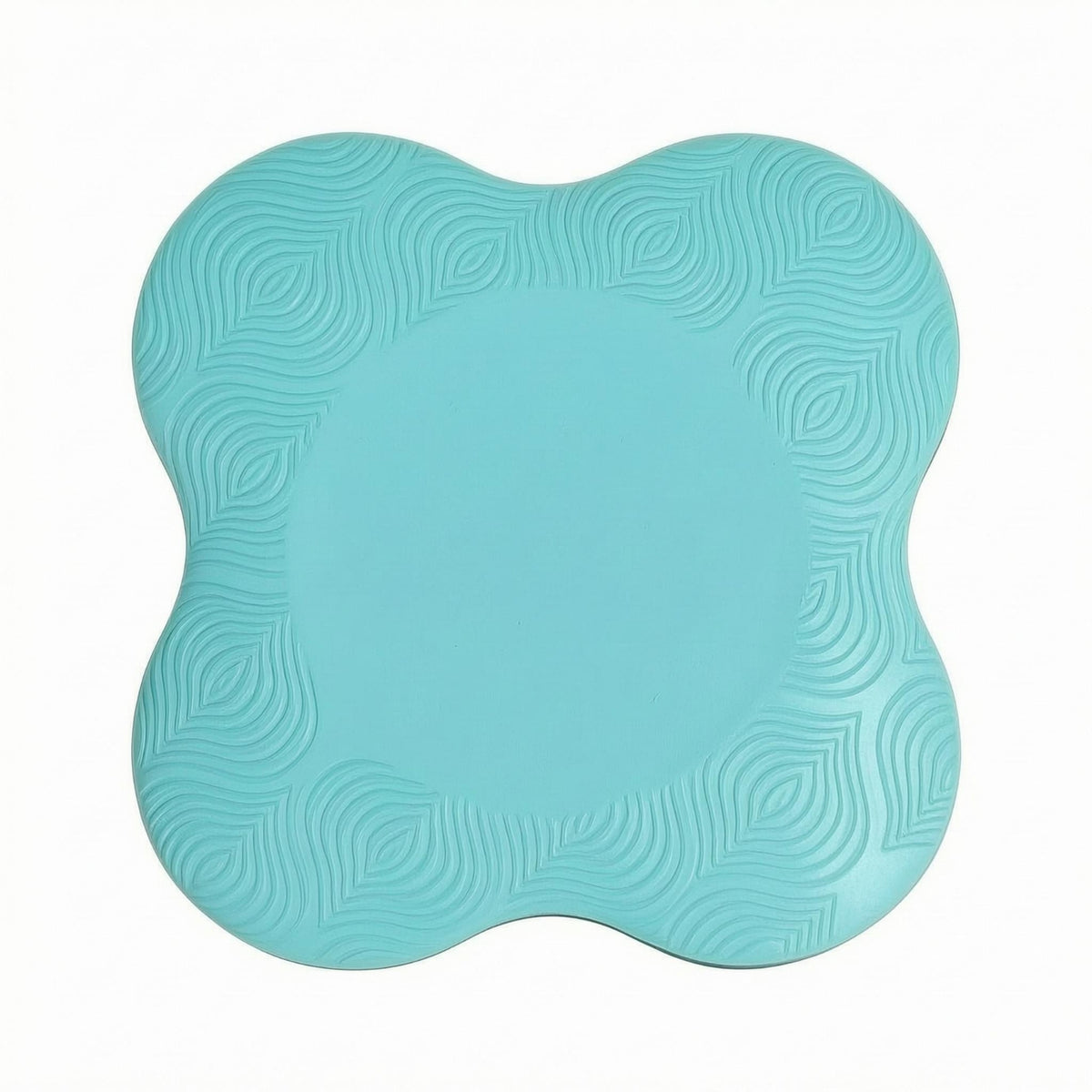 2 Pieces Embossed Flower Kneeling Pad Textured Grip Exercise Kneeling Pad Thick Padded Knee Mat Cushioned