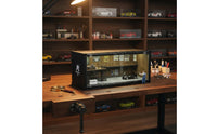 Dust Resistant Container Repair Shop Scene Realistic Details Container Repair Shop Miniature Scene Type-C Powered 1:64 Scale Garage Miniature Scene for Hobbyists
