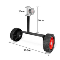 Portable String Trimmer Wheel Attachment Wide Compatibility String Trimmer Support Wheels Labor-Saving Grass Cutter Wheeled Support Long-Lasting for Landscapers, Seniors, Large Lawns