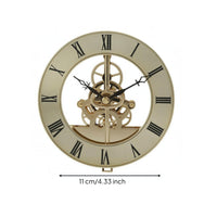 Mechanical Wall Clock Movement Visible Gears Gear Wall Clock Movement Decorative Roman Numeral Dial