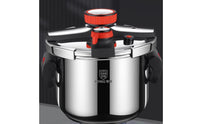 Burst-Resistant-Proof Stainless Steel Pressure Cooker Induction and Gas Compatible High Pressure Cooking Pot Multiple Safety Features Olla De Presion Secure Locking Lid for Families, Home Use