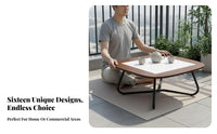 Outdoor Tea Table Simple Design Outdoor Tea Table Weather Resistant for Cafe Owners, Hotel Managers, Porch, Deck, Poolside
