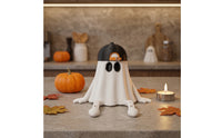 specters Figurine with Baseball Cap Spooky Dangling Leg Funny Halloween Decor for Collectors, Tabletop, Desk