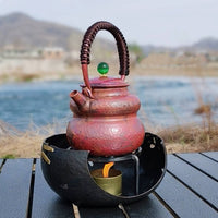 Pure Copper Tea Pot Thickened Stovetop Teapot Large Capacity for Ceramic Cooktop