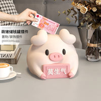 Don't Be Angry Piggy Bank, Zodiac Savings Jar for Kids, Resin Piggy Bank