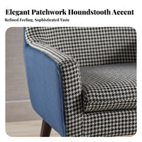 3 Pieces Modern Design 2 Armchairs and Side Table Comfortable paddings Lounge Group with Table Plush Upholstery Conversation Set space-saving Size for pairs, Families, Homeowners, Living Room, Bedroom, study corner, Reception Area