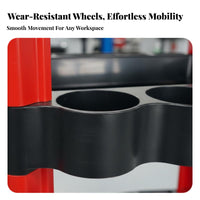 Multi-Functional Car Detailing Trolley On Wheels Auto Detailing Cart Heavy Duty Car Wash Utility Cart Easy Assembly for Technicians, Tradespeople, DIY Enthusiasts, Garage, Warehouse, Factory