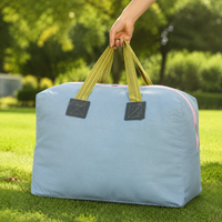 Sturdy Duty Large Storage Bags, 70x90cm Moving Bags with Zipper, Reusable Laundry Bags for Students Moving & Decluttering