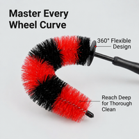 Soft Wheel Brush 45cm Car Detailing Brush for Alloy Wheels & Brake Dust