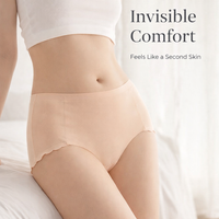 Underwear Women Multipack with Bamboo Fibre and Gusset, High Elastic Seamless Knickers for Breathable Lightweight Material