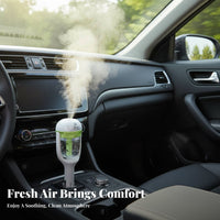 Car Humidifier Mini Car Aroma Dispenser Quiet Mini Essential Oil Dispenser for Long-Distance Drivers, Road Trips, Travel, Office