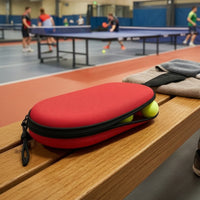 Table Tennis Paddle Case with Shoulder Strap Protective Holder Wear-Resistant
