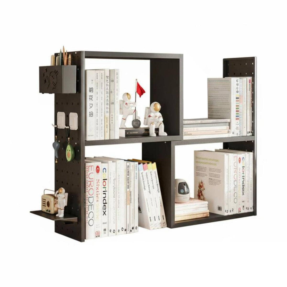 Extendable Pegboard Organizer Space-Saving Desktop Shelf Large Capacity