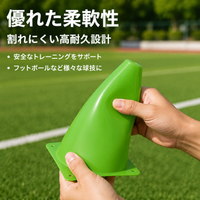 High Visibility Color Cones, For Training, Triangular Cones, Marker Cones, Soccer, Practice, Gymnasium, Track and Field