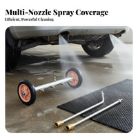 Includes Extension Wands Underbody Car Wash Cleaner Easy Mode Switching 16 Inch Water Broom Angled Wand Included for Truck Owners