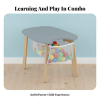 Multi-Functional animal-eared Ear Chair and Storage Desk Set child-safe Design children's Furniture Minimalist aesthetic Rounded Edges for Toddlers, Preschoolers, Parents, Playroom, Nursery, Bedroom, Classroom