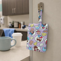 Cute Cartoon Nurse Pencil Pouch Large Capacity Double Layer Canvas Pen Bag with Pockets