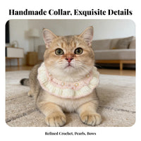 Cute Design Pet Tie Collar Soft & Comfortable Adjustable Yarn Collar Skin-Friendly for Dog Owners, Holiday Dress-up, Daily Wear, Parties