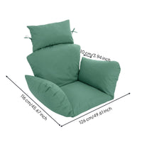 High-Back Hanging Chair Cushion Comfortable Egg Chair Cushion Luxurious Ergonomic