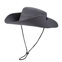 Sun Protection Chin Strap Fishing Hat Breathable Fishing Pail Hat Quick-Drying Outdoor Headwear Convertible Design for Climbing
