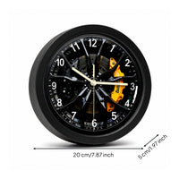 Tire Clock Versatile-Use Tire Wall Clock Mechanical Style Timepiece for Study, Bedroom, Kitchen