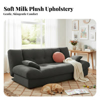 French Cream aesthetic Fold-foldable Three-Seater Sofa Bed Space-Saving transfor the homeable Couch two-in-a singleUse Living Room Furniture Foldable Design for Apartment Dwellers, Students, homeowners, Small areas, Office