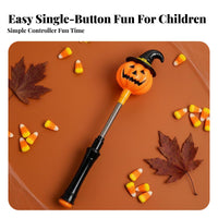 Handheld and Portable illuminated Pumpkin light stick Lightweight Design gourdo'-lantern'-Lantern light stick Festive Halloween accessory Replaceable Batteries for Children, Trick-or-Treaters, young children, Parties, Costume events, Nighttime Safety