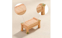 Mini Bamboo Miniature Furniture Rustic Micro Landscape Accessory Realistic Dollhouse Accessories Lifelike for Hobbyists