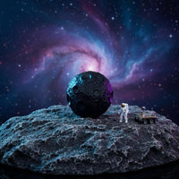 Handmade Miniature Moon Model Hand-Painted Scene Decoration for Hobbyists, Dioramas, Terrariums