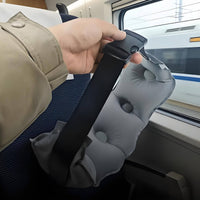 Portable Inflatable Support Pillow Adjustable Firmness Travel Pillow Leak-Resistant for Long Distance Trips