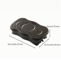Slimline Vibration Plate Anti-Slip Vibration Platform Compact Vibrating Platform Space-Efficient for Adults, Seniors, Home Gym, Living Room