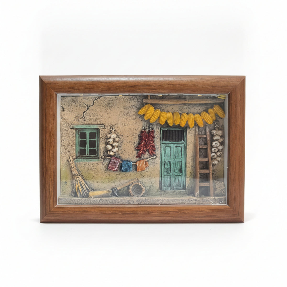 3D Embossed Village Light Farmhouse Night Light Touch Switch Rustic