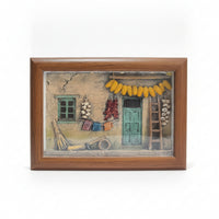3D Embossed Village Light Farmhouse Night Light Touch Switch Rustic