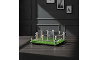 Acrylic Golf Ball Display Stand with Turf Base Clear Golf Ball Display Rack Tabletop Compact for Golfers, Collectors, Desk, Office, Trophy Room
