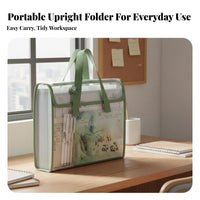 Large Capacity Accordion File Organizer Self-Standing Standing Design 13-Pocket Expanding File Secure Closure for Students, School