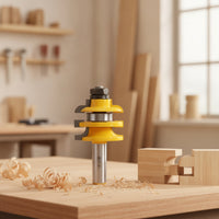 Anti-Kickback Router Bit with 1/2 Inch Shank Precision Shaping Router Bit Smooth Tool Clean for Cabinet Makers, Woodworkers, Woodworking Shop, Trim Work